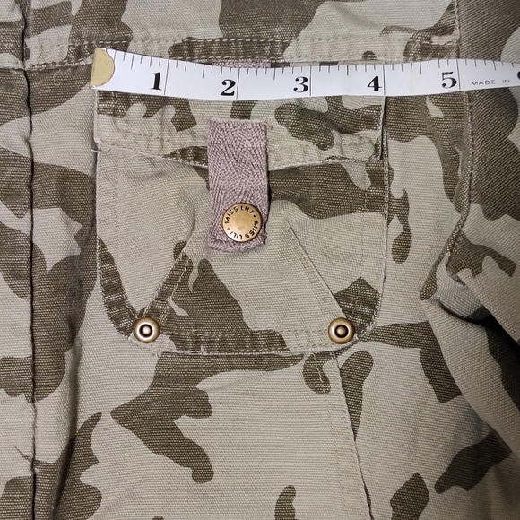 MISS LILI Cropped Zip-up Green Camo Jacket - Picture 9 of 12